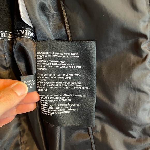 Beautiful Ellen Tracy Genuine Fur Trim Down Puffer Coat - Picture 7 of 8